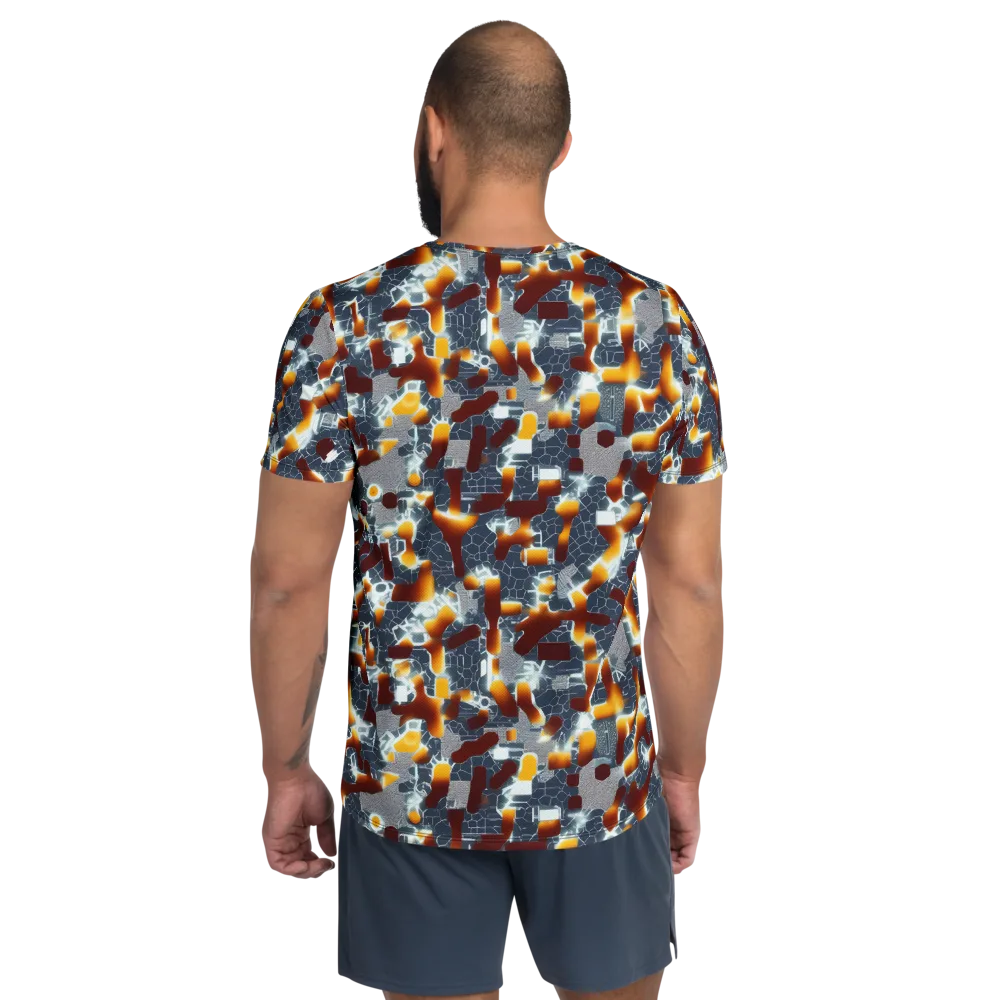 Amber Circuit on Men's Athletic T-Shirt — Back