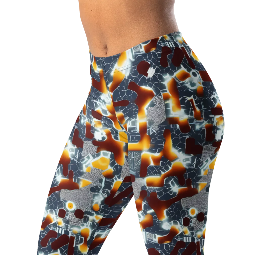 Amber Circuit on Leggings — Left Front