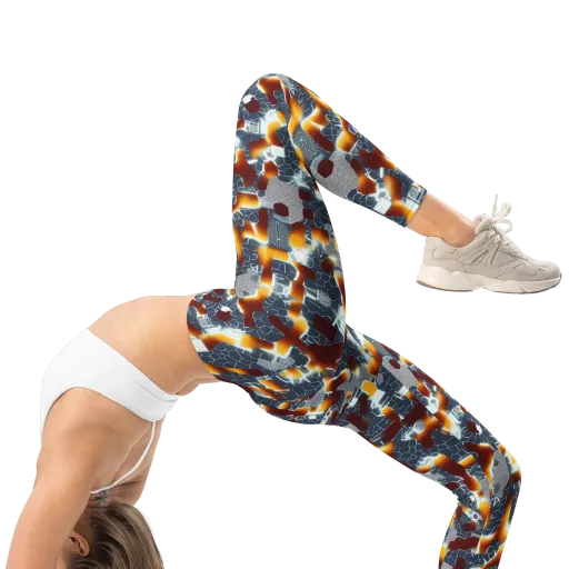 Amber Circuit on a Leggings