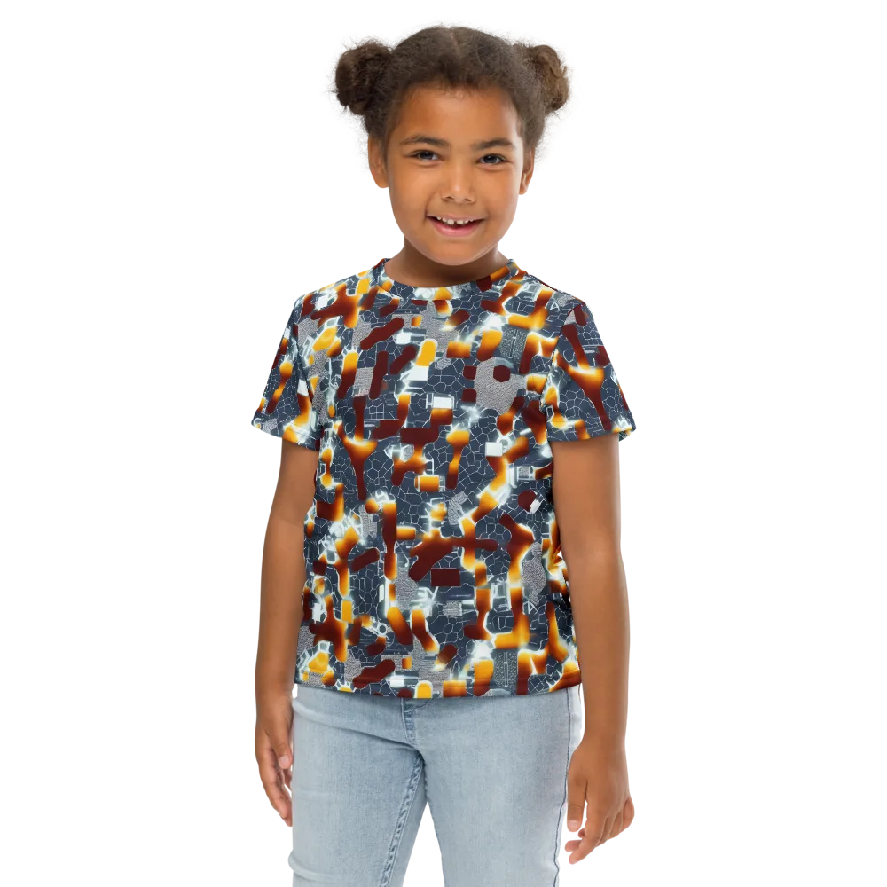 Amber Circuit on Kids Crew Neck T-Shirt — Front