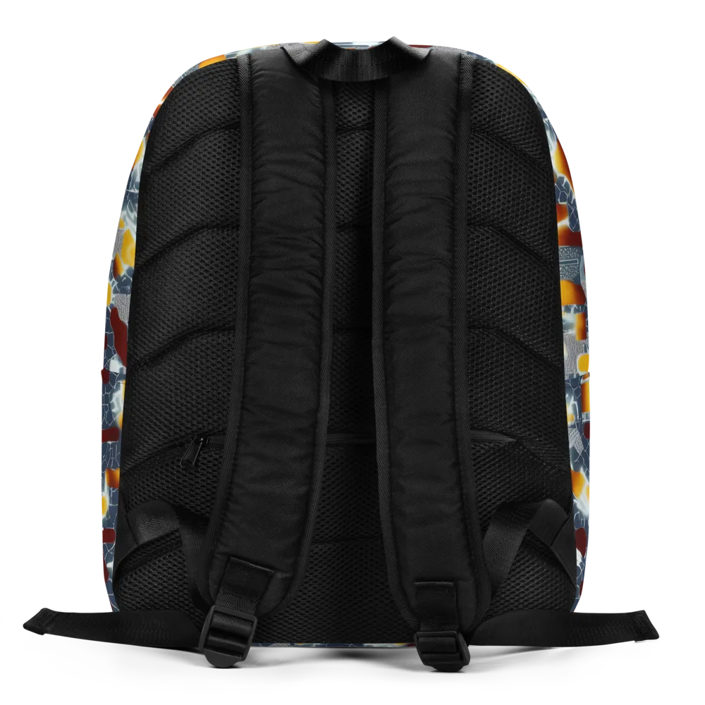 Amber Circuit on Minimalist Backpack — Back