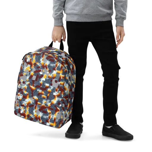 Amber Circuit on a Minimalist Backpack