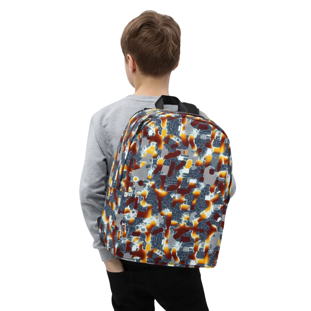 Amber Circuit on Minimalist Backpack — Zoomed-in