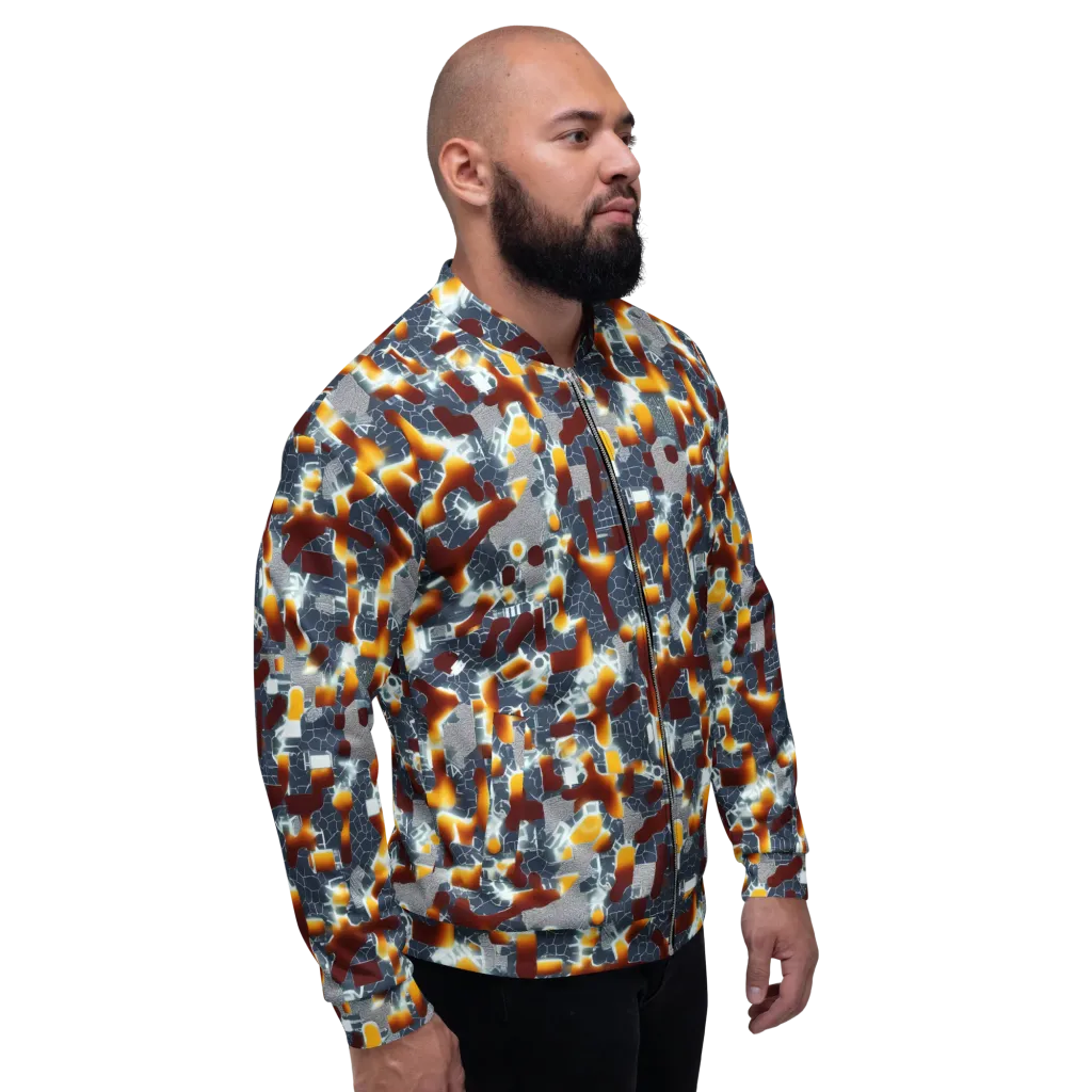 Amber Circuit on Bomber Jacket — Right