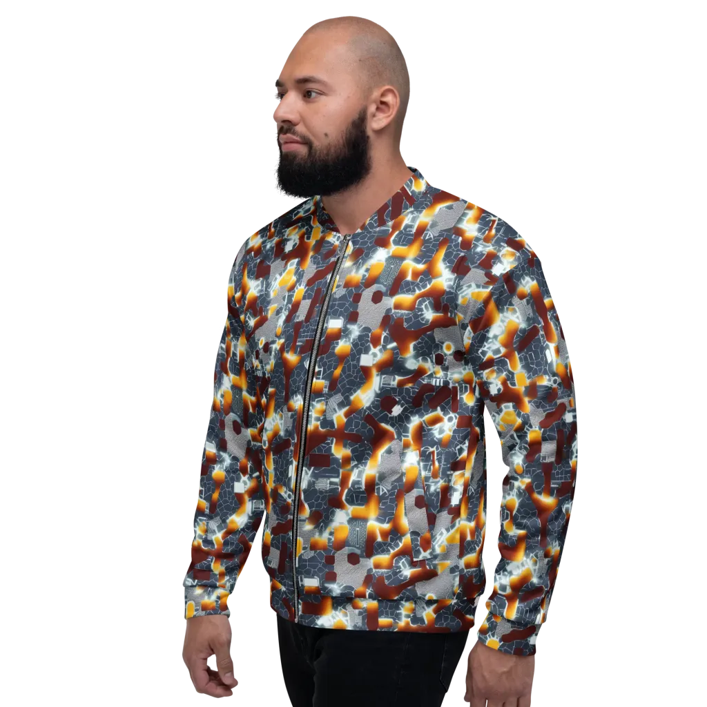 Amber Circuit on Bomber Jacket — Left