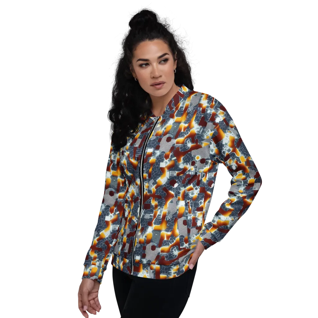 Amber Circuit on Bomber Jacket — Left