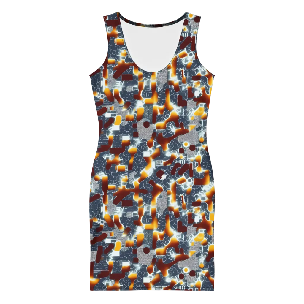 Amber Circuit on Bodycon Dress — Front