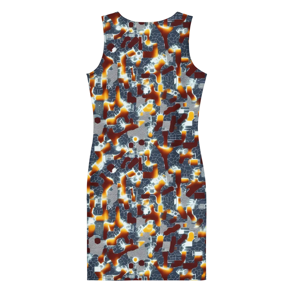 Amber Circuit on Bodycon Dress — Back