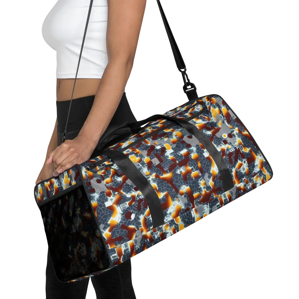 Amber Circuit on Duffle Bag — Front