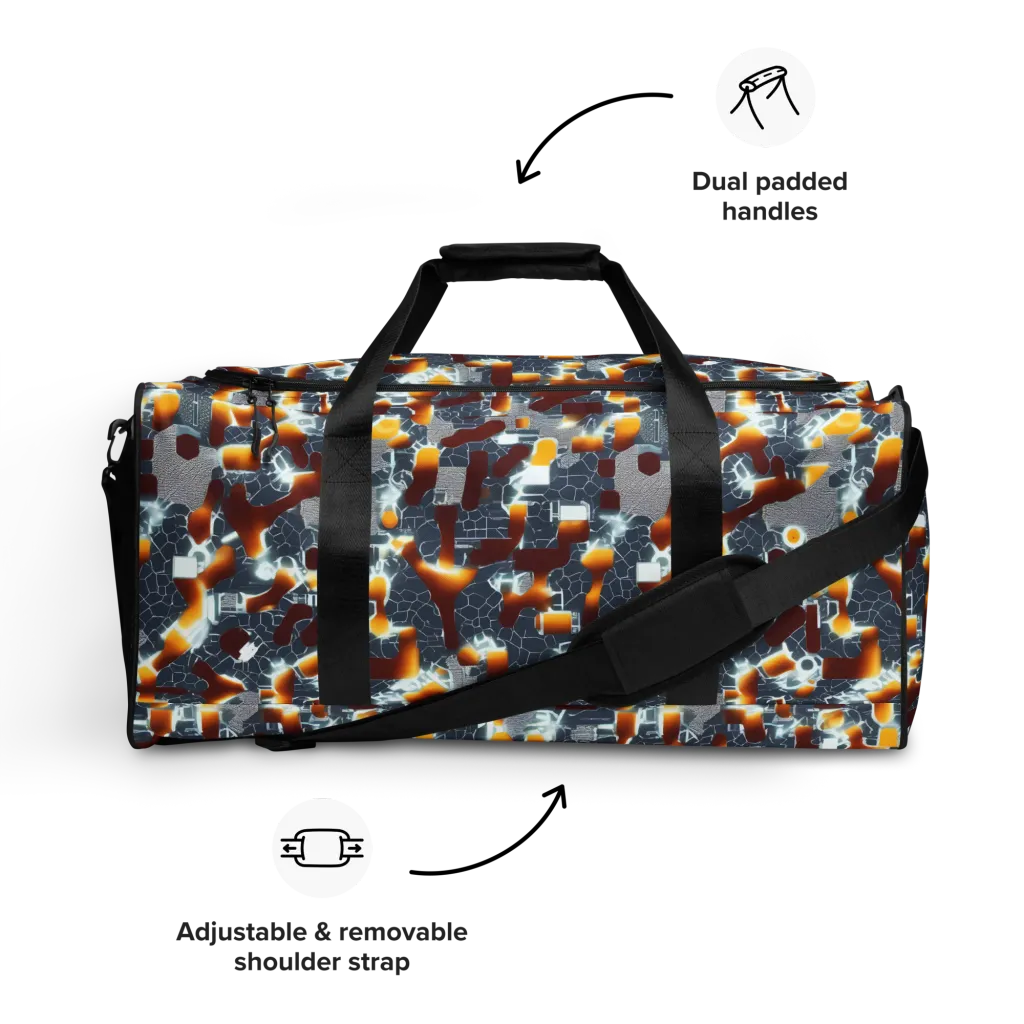 Amber Circuit on Duffle Bag — Front