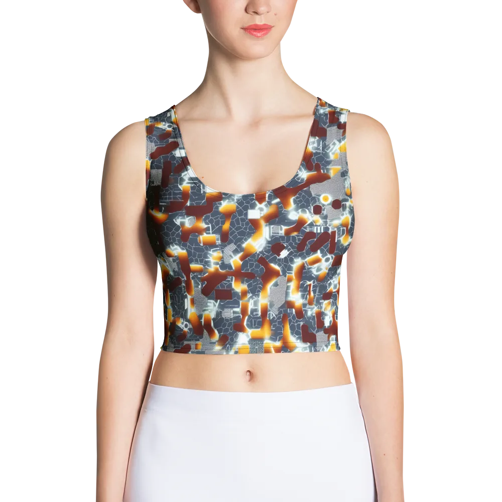 Amber Circuit on Crop Top — Front