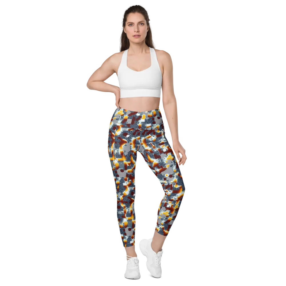 Amber Circuit on Leggings with Pockets — Front