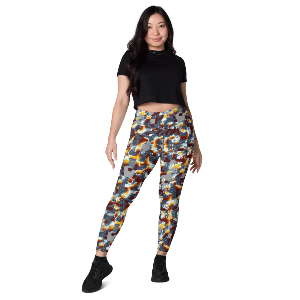 Amber Circuit on Leggings with Pockets — Front
