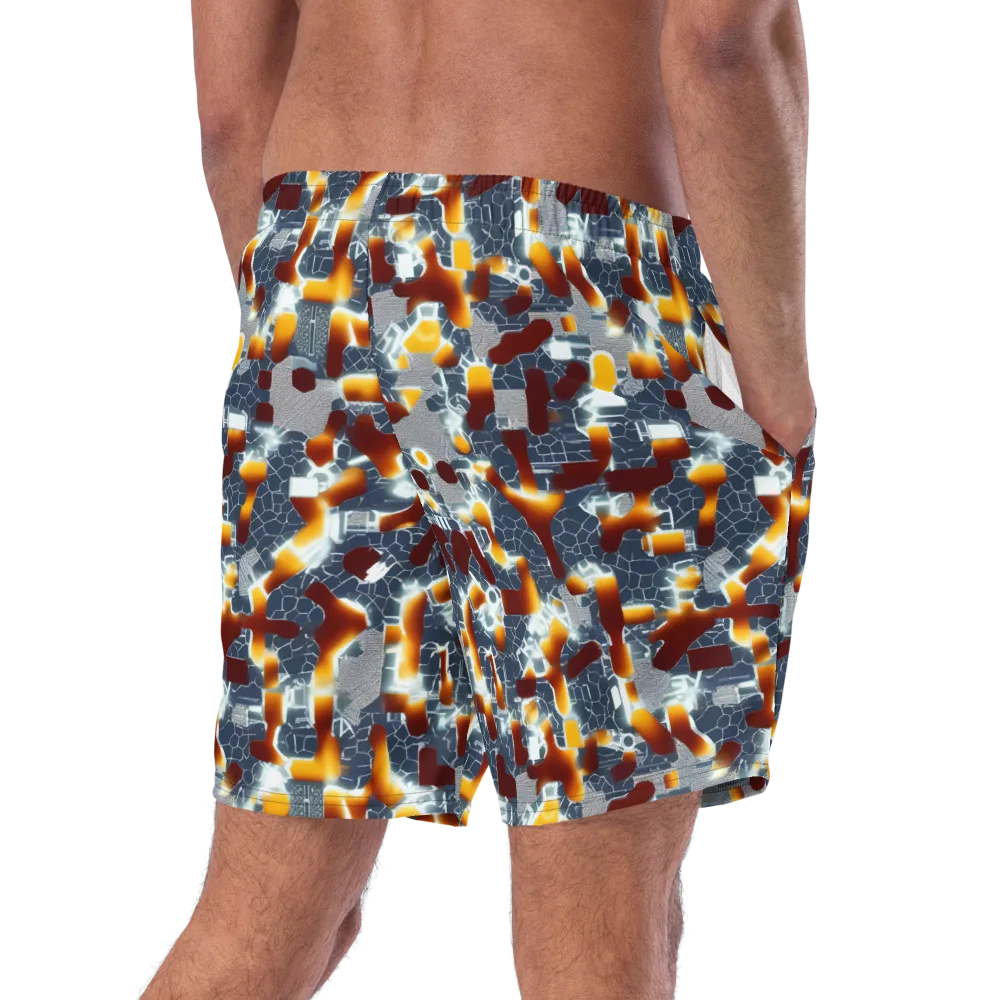 Amber Circuit on Swim Trunks — Right Back