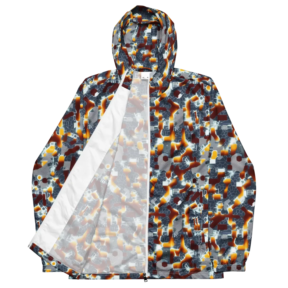 Amber Circuit on Men's Windbreaker — Front