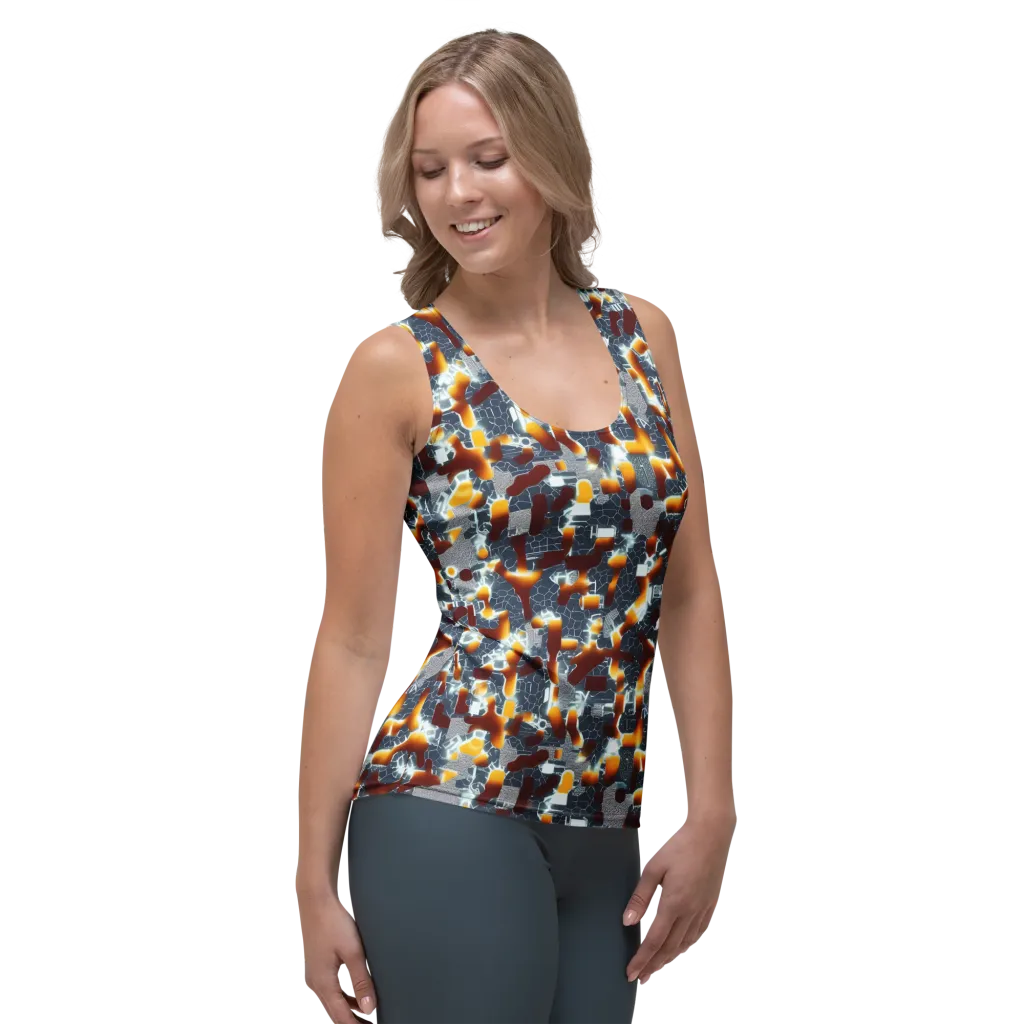 Amber Circuit on Women's Tank Top — Right Front