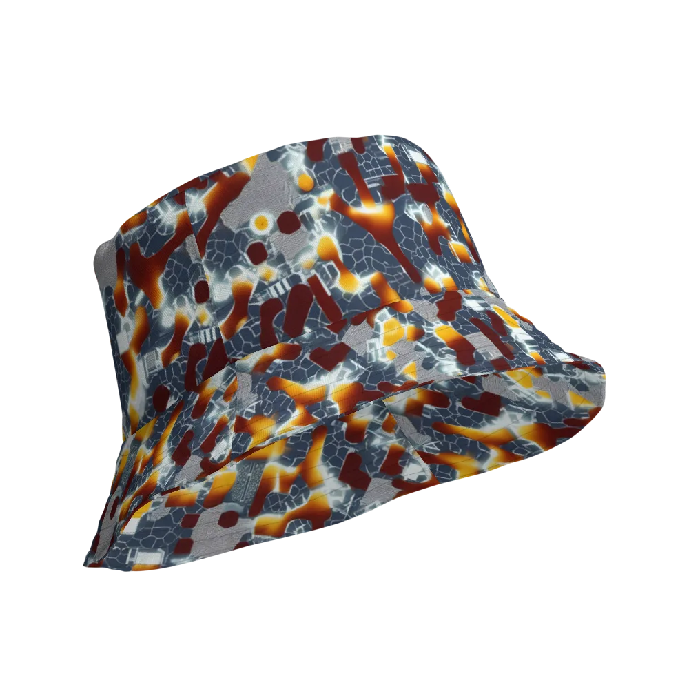 Amber Circuit on Reversible Bucket Hat — Product details Outside