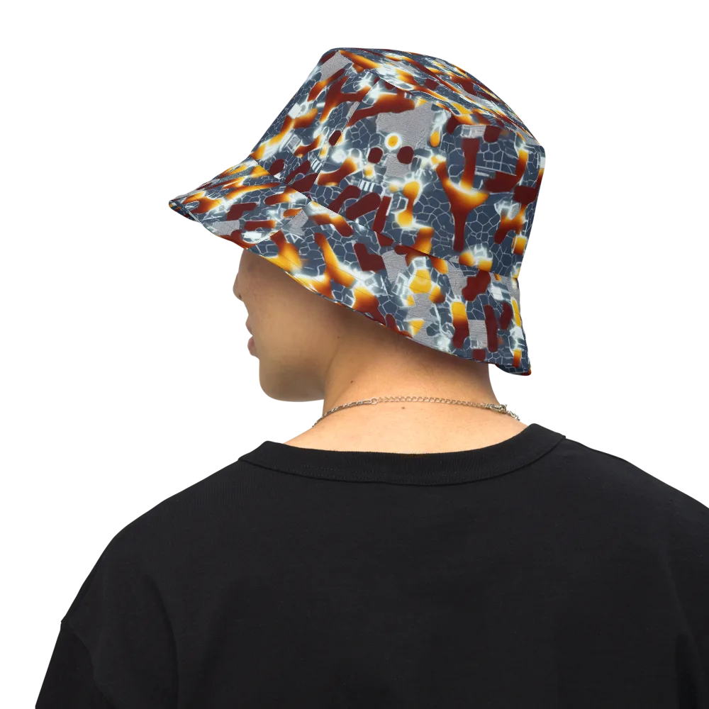 Amber Circuit on Reversible Bucket Hat — Back Inside