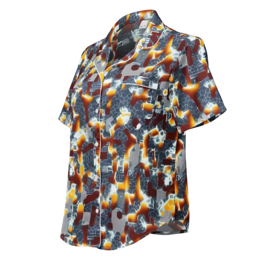 Amber Circuit on a Women's Short Sleeve Pajama Top