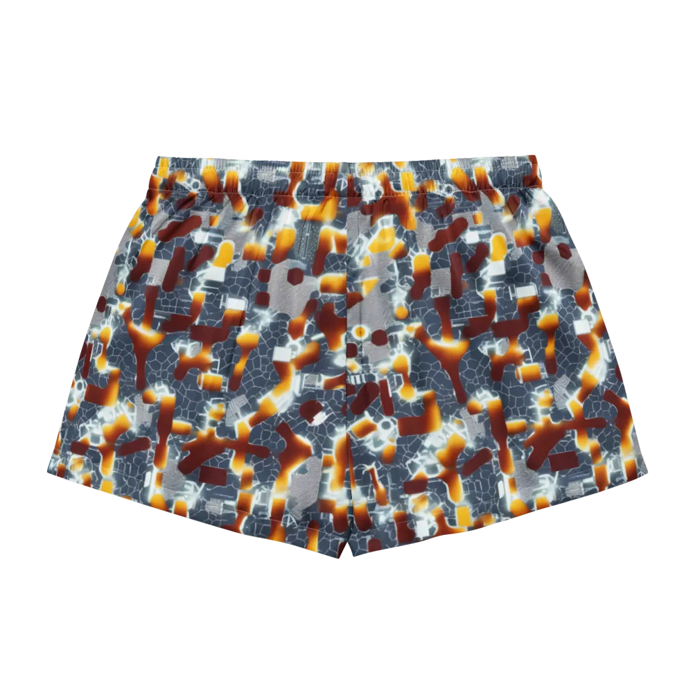 Amber Circuit on Women's Pajama Shorts — Back