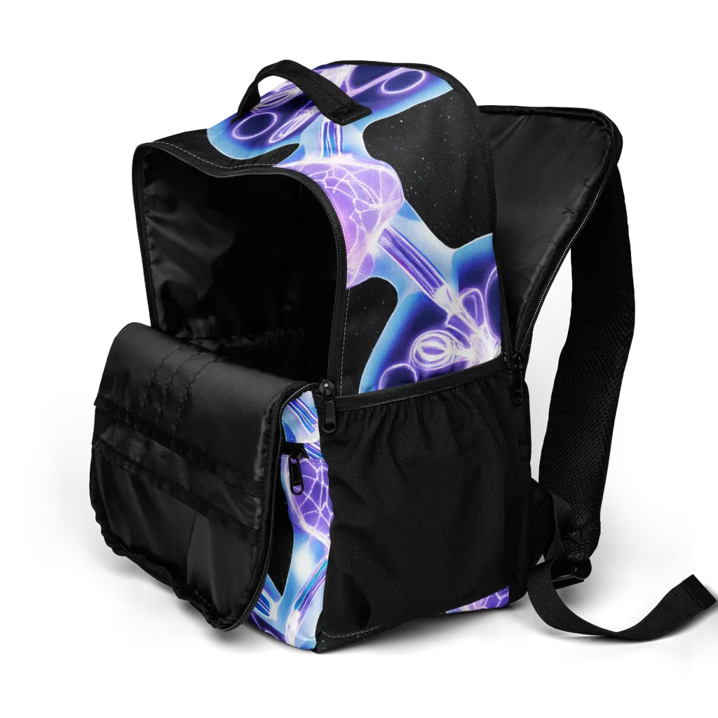 Neon Cellscape on Utility Backpack — Product details 2