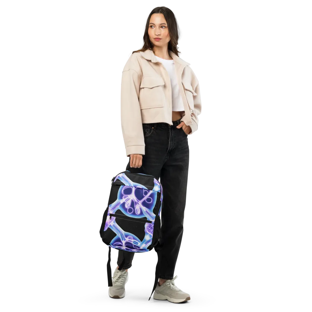 Neon Cellscape on Utility Backpack — Front