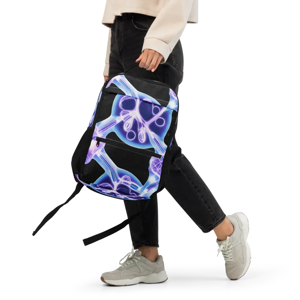 Neon Cellscape on Utility Backpack — Front