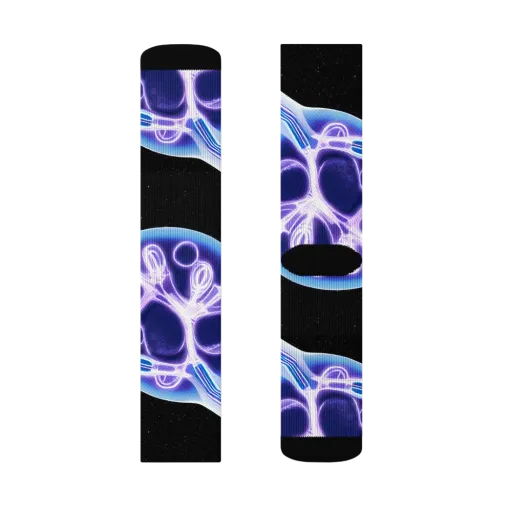 Neon Cellscape on a Socks