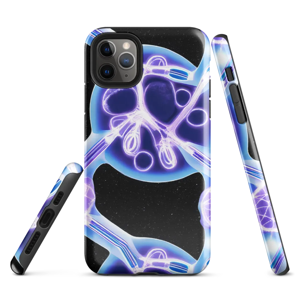 Neon Cellscape on Tough Case for iPhone® — Front