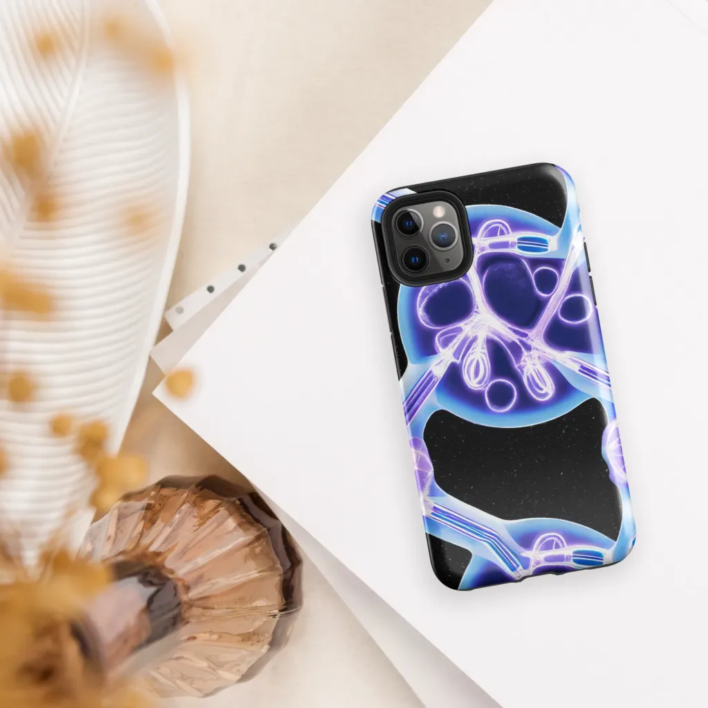 Neon Cellscape on Tough Case for iPhone® — Front