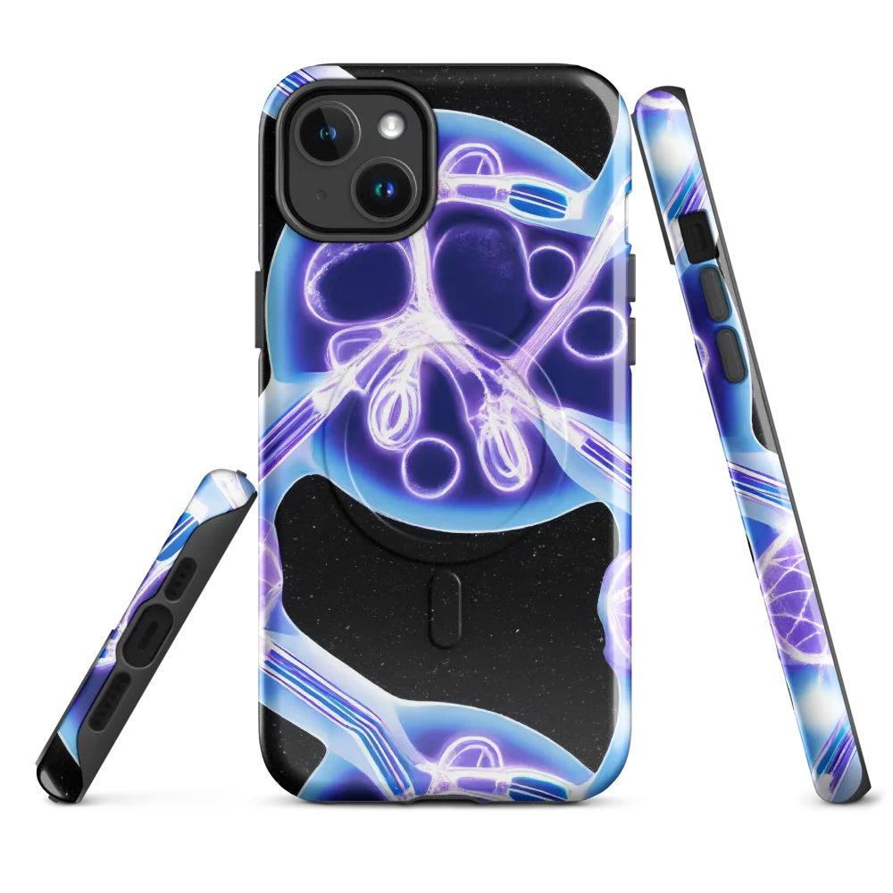 Neon Cellscape on MagSafe Tough Case for iPhone® — Front