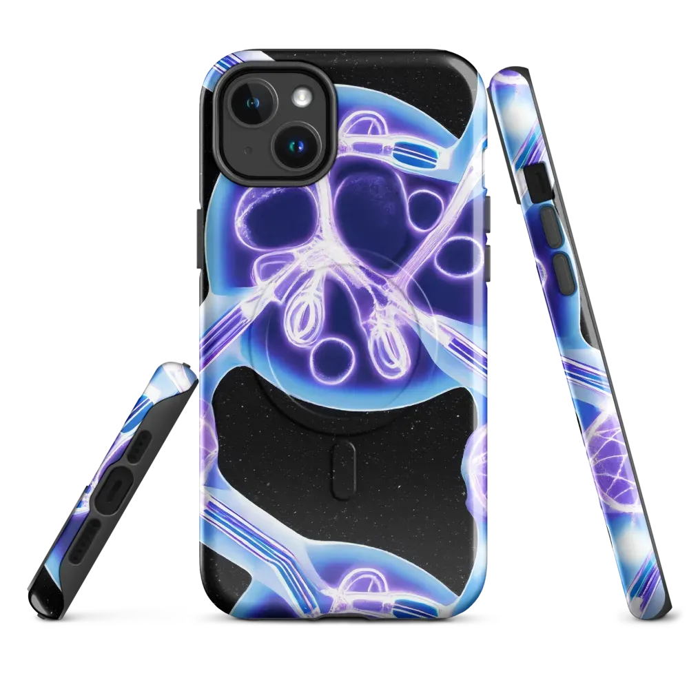 Neon Cellscape on MagSafe Tough Case for iPhone® — Front