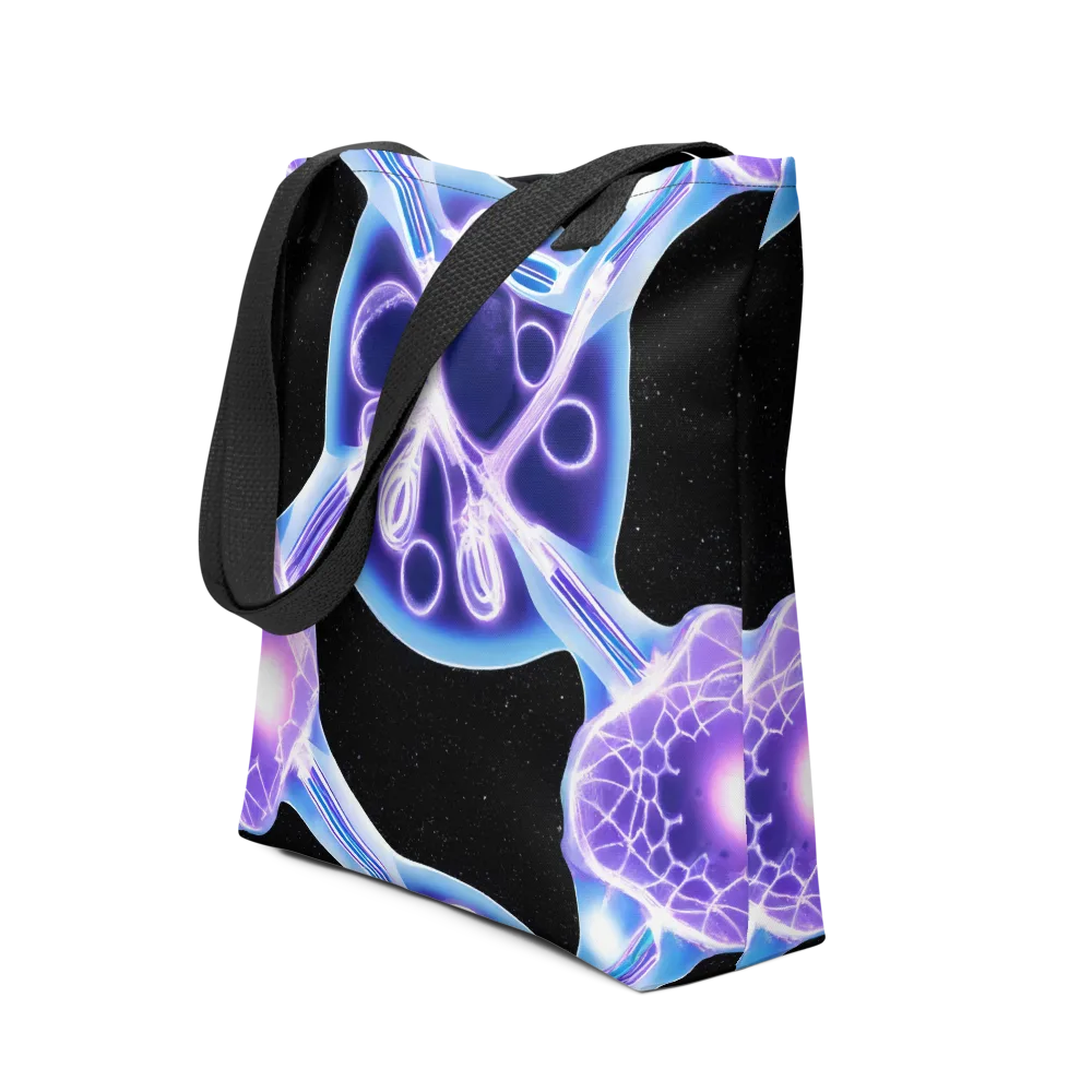 Neon Cellscape on Tote Bag — Front