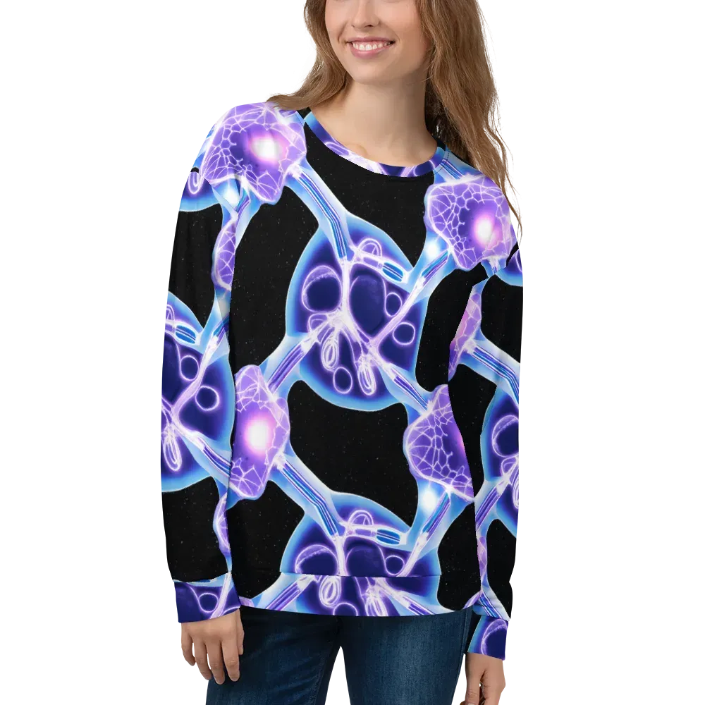 Neon Cellscape on Sweatshirt — Front