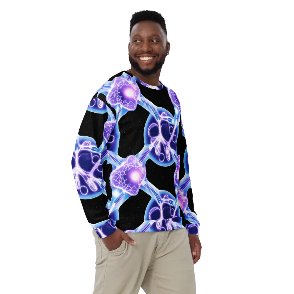 Neon Cellscape on Sweatshirt — Front