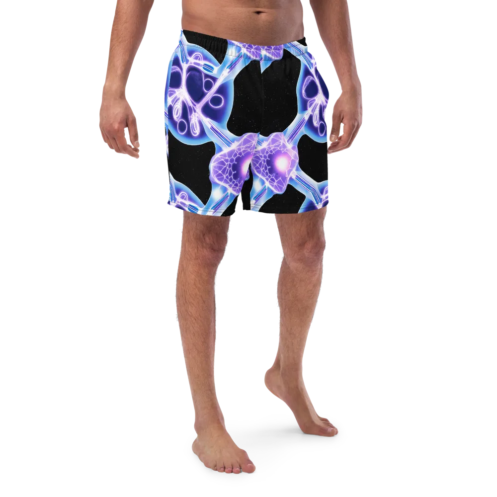Neon Cellscape on Swim Trunks — Front