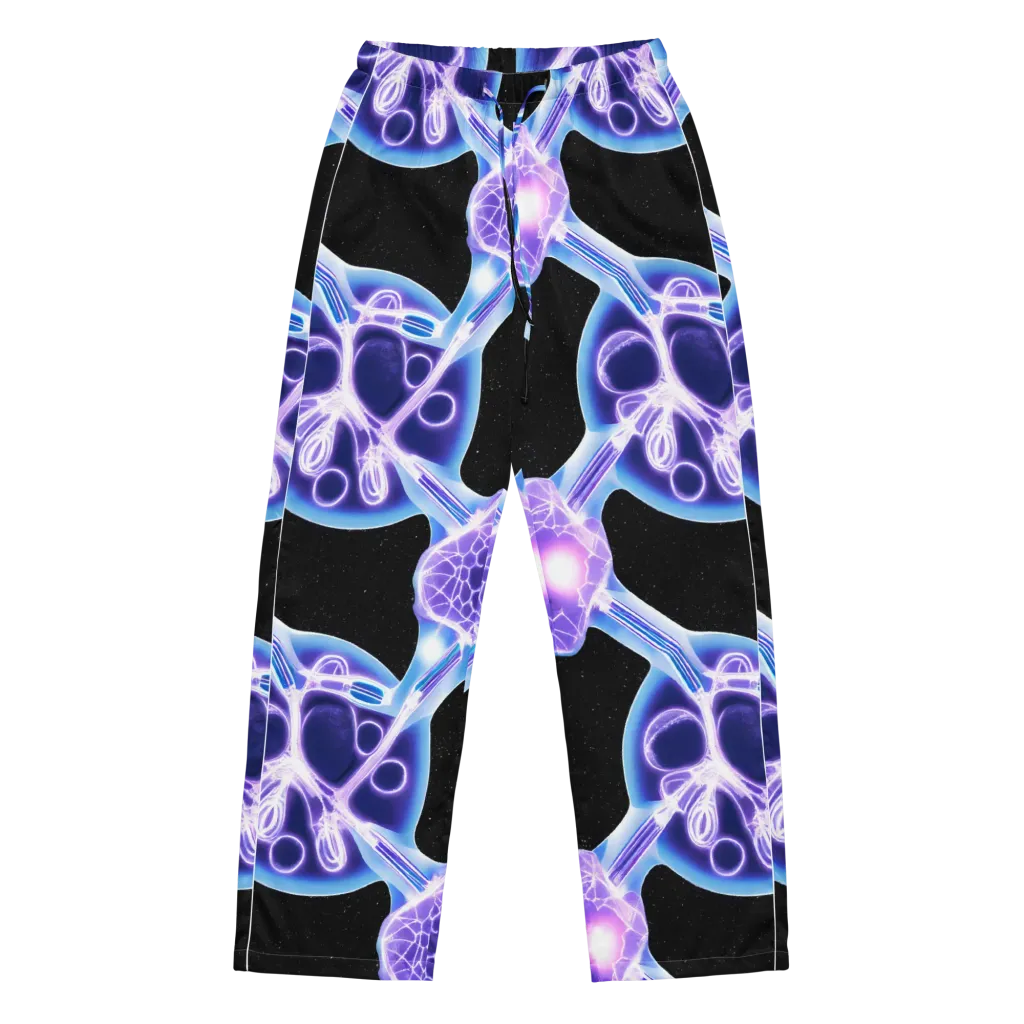 Neon Cellscape on Women's Pajama Pants — Front