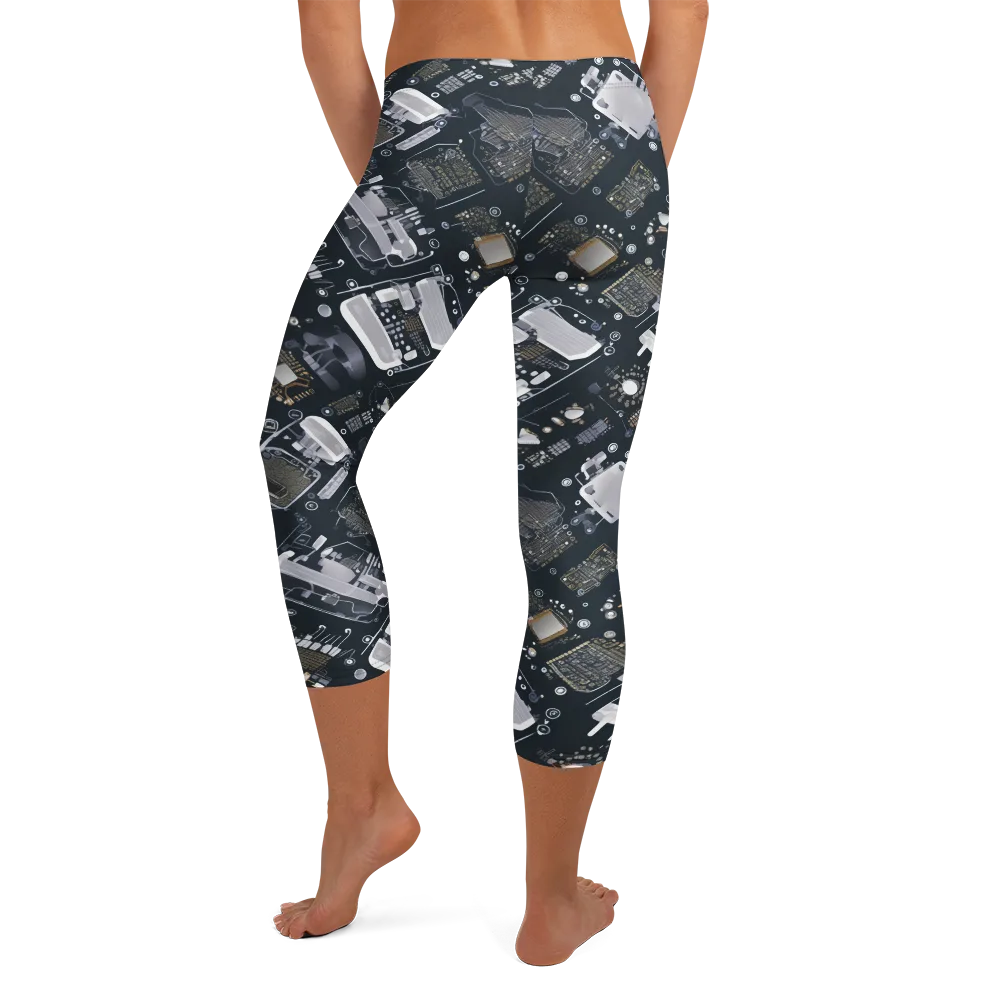 Circuit Noir on Capri Leggings — Back