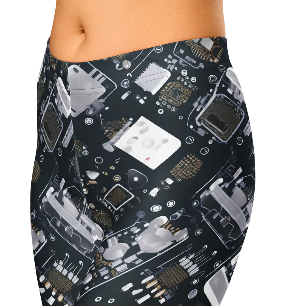 Circuit Noir on Capri Leggings — Zoomed-in