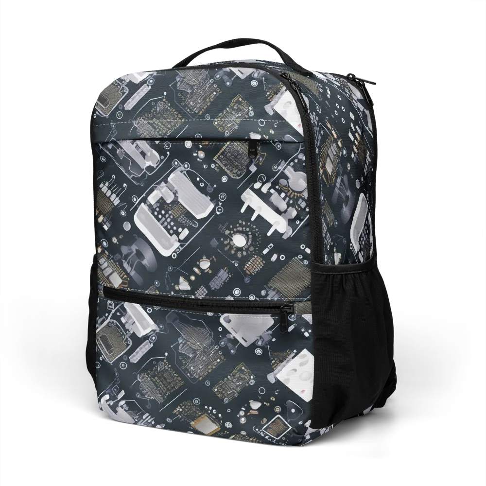 Circuit Noir on Utility Backpack — Left Front