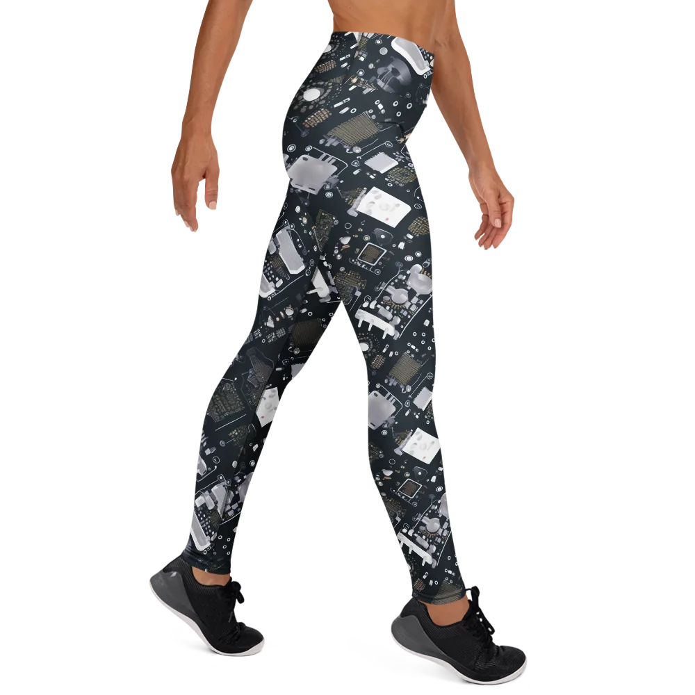 Circuit Noir on Yoga Leggings — Right