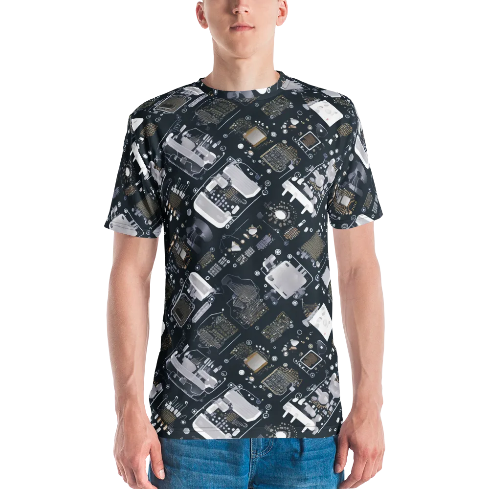 Circuit Noir on Men's Crew Neck T-Shirt — Front