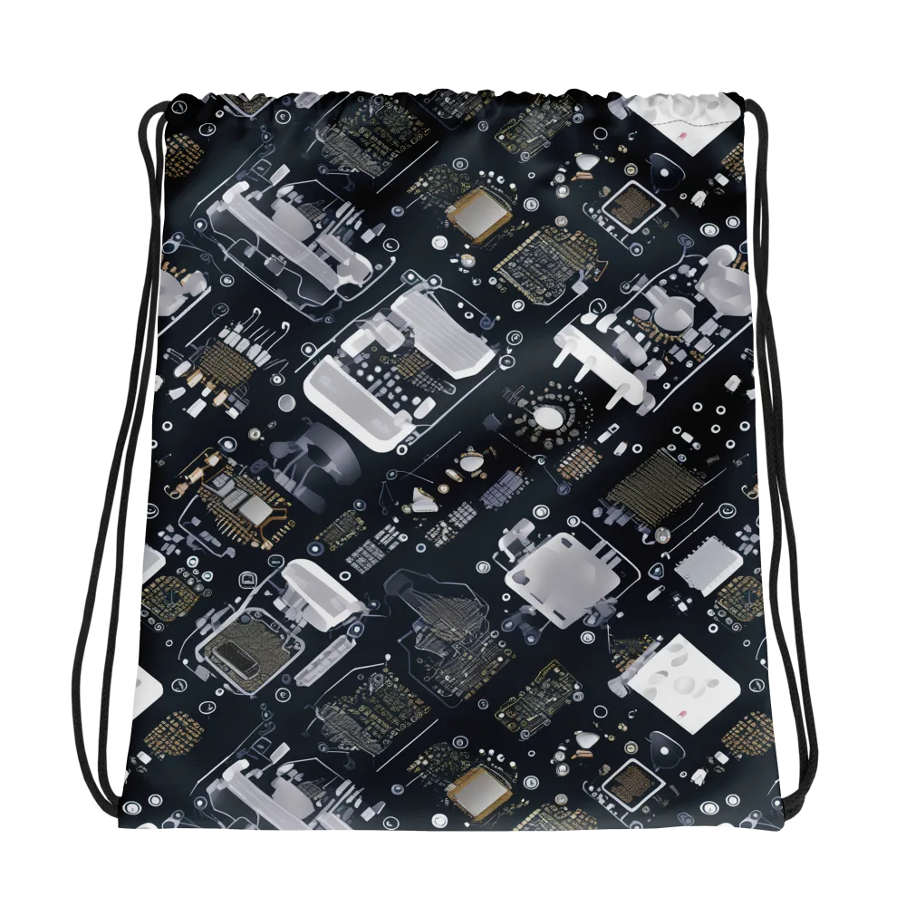 Circuit Noir on Drawstring Bag — Photo