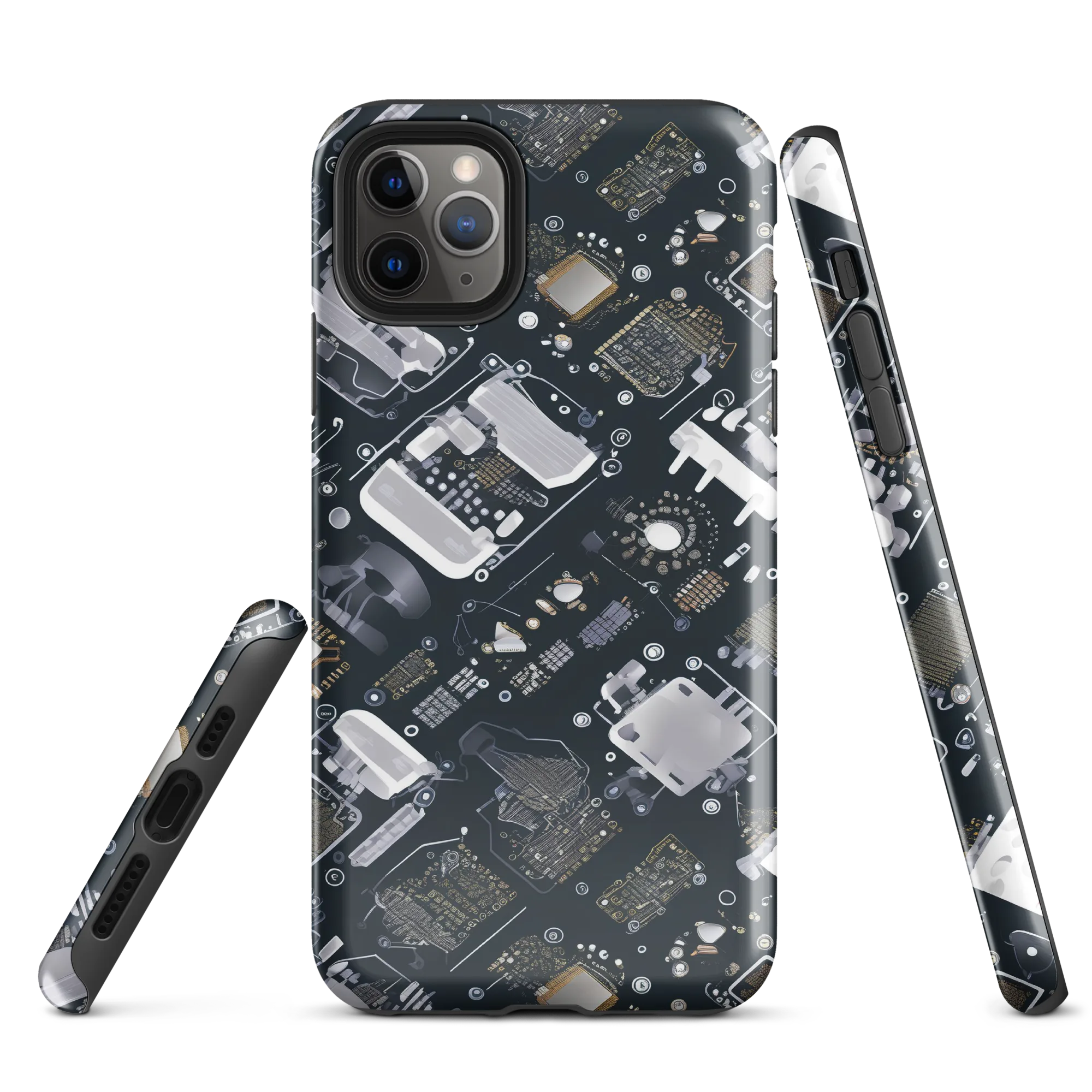 Circuit Noir on Tough Case for iPhone® — Front