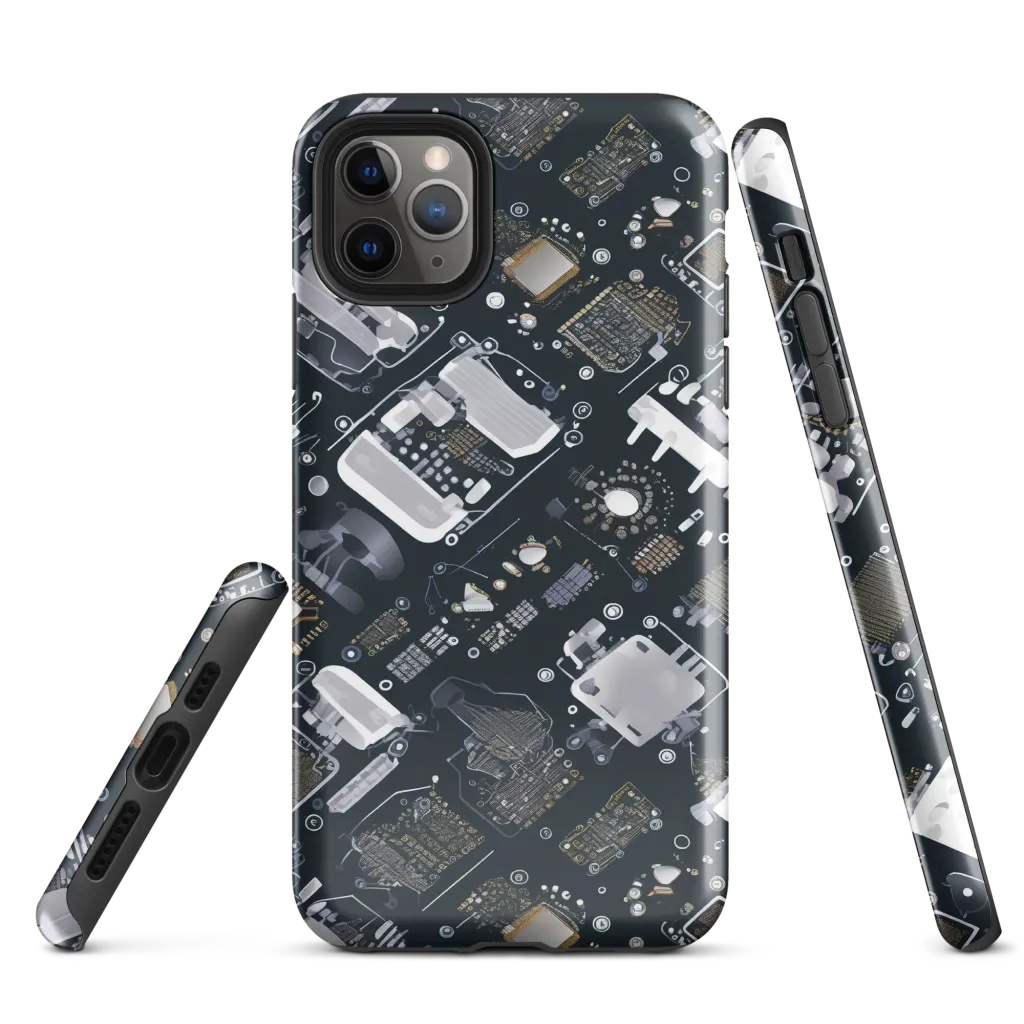 Circuit Noir on Tough Case for iPhone® — Front