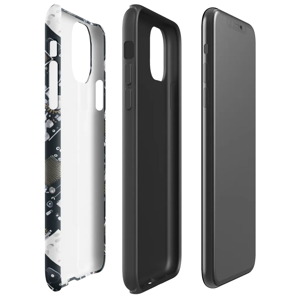 Circuit Noir on Tough Case for iPhone® — Right