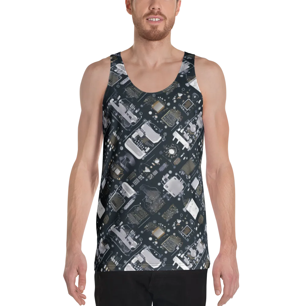 Circuit Noir on Men's Tank Top — Front