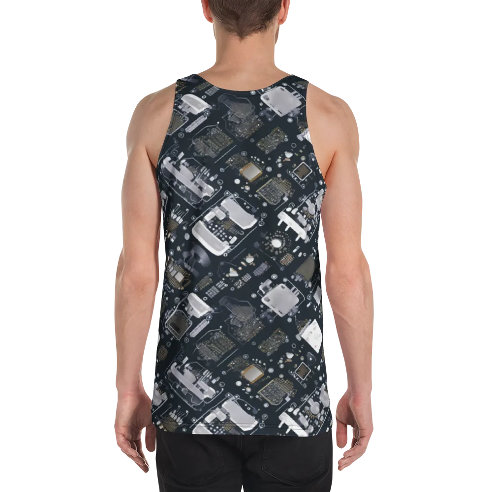 Circuit Noir on Men's Tank Top — Back