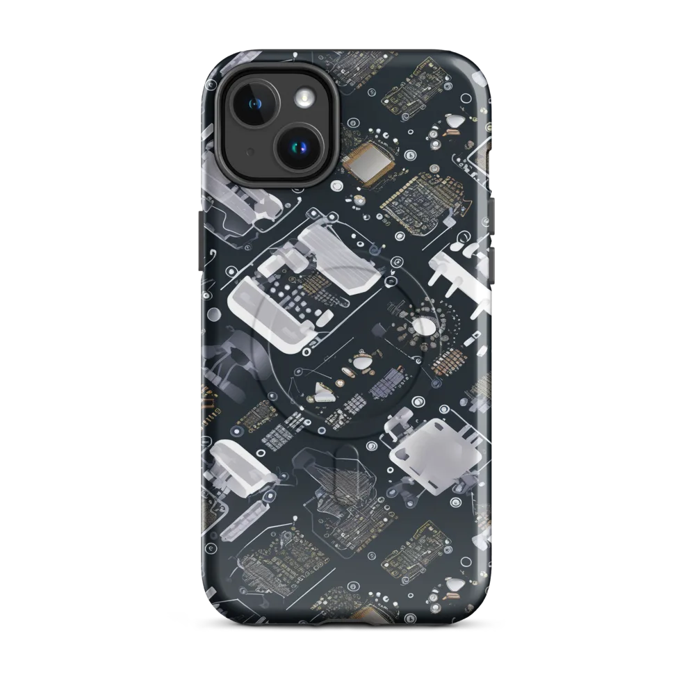 Circuit Noir on MagSafe Tough Case for iPhone® — Front