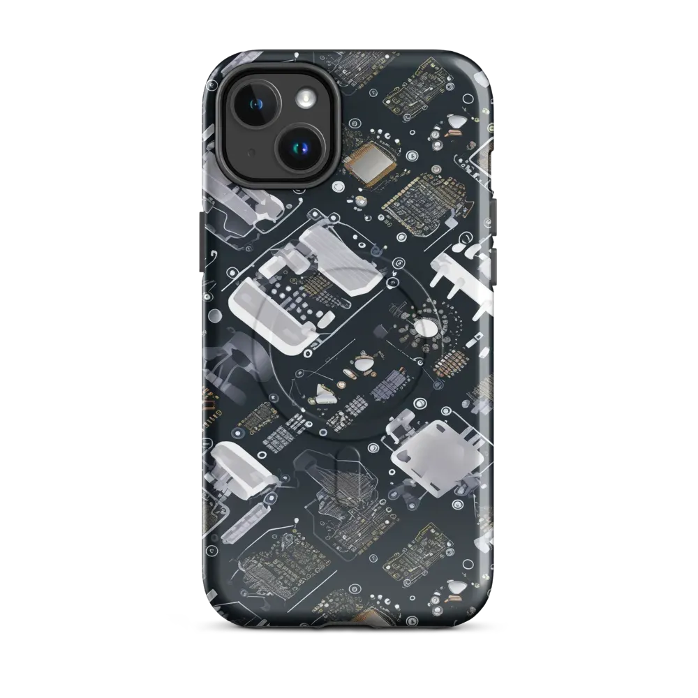 Circuit Noir on MagSafe Tough Case for iPhone® — Front